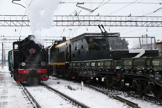 Launching vintage train Road of Courage in Belgorod Region