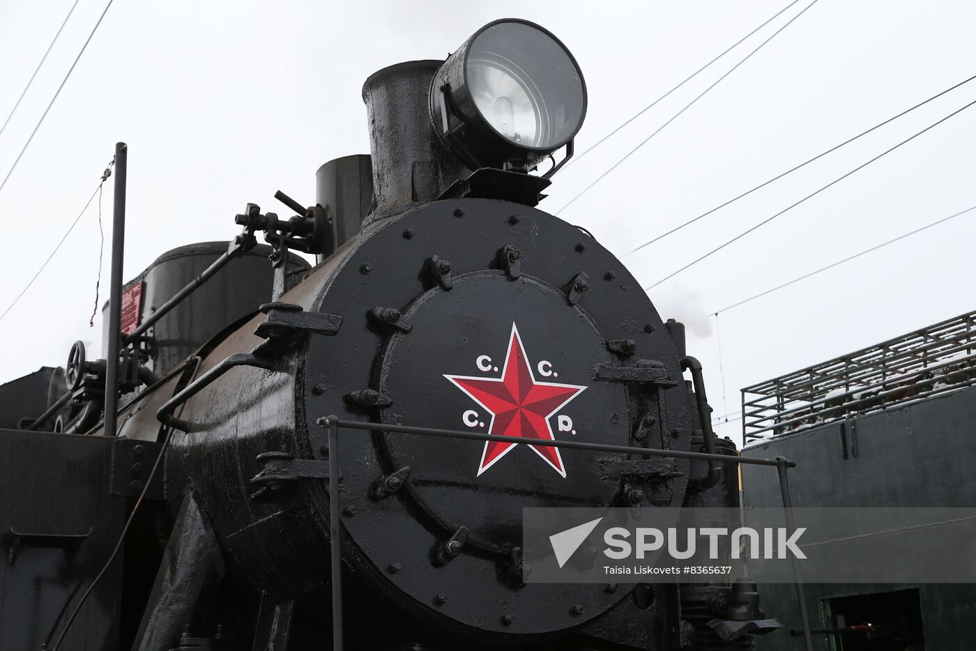 Launching vintage train Road of Courage in Belgorod Region