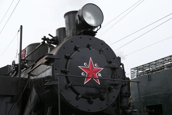 Launching vintage train Road of Courage in Belgorod Region