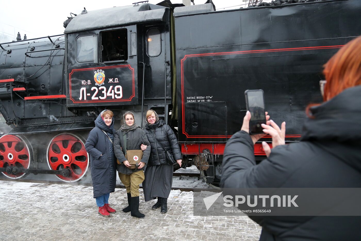 Launching vintage train Road of Courage in Belgorod Region