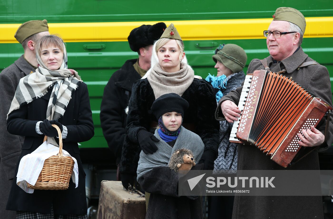 Launching vintage train Road of Courage in Belgorod Region