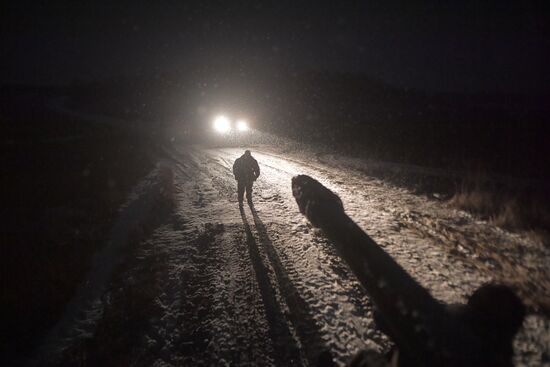 Russia Ukraine Military Operation Equipment Transporting