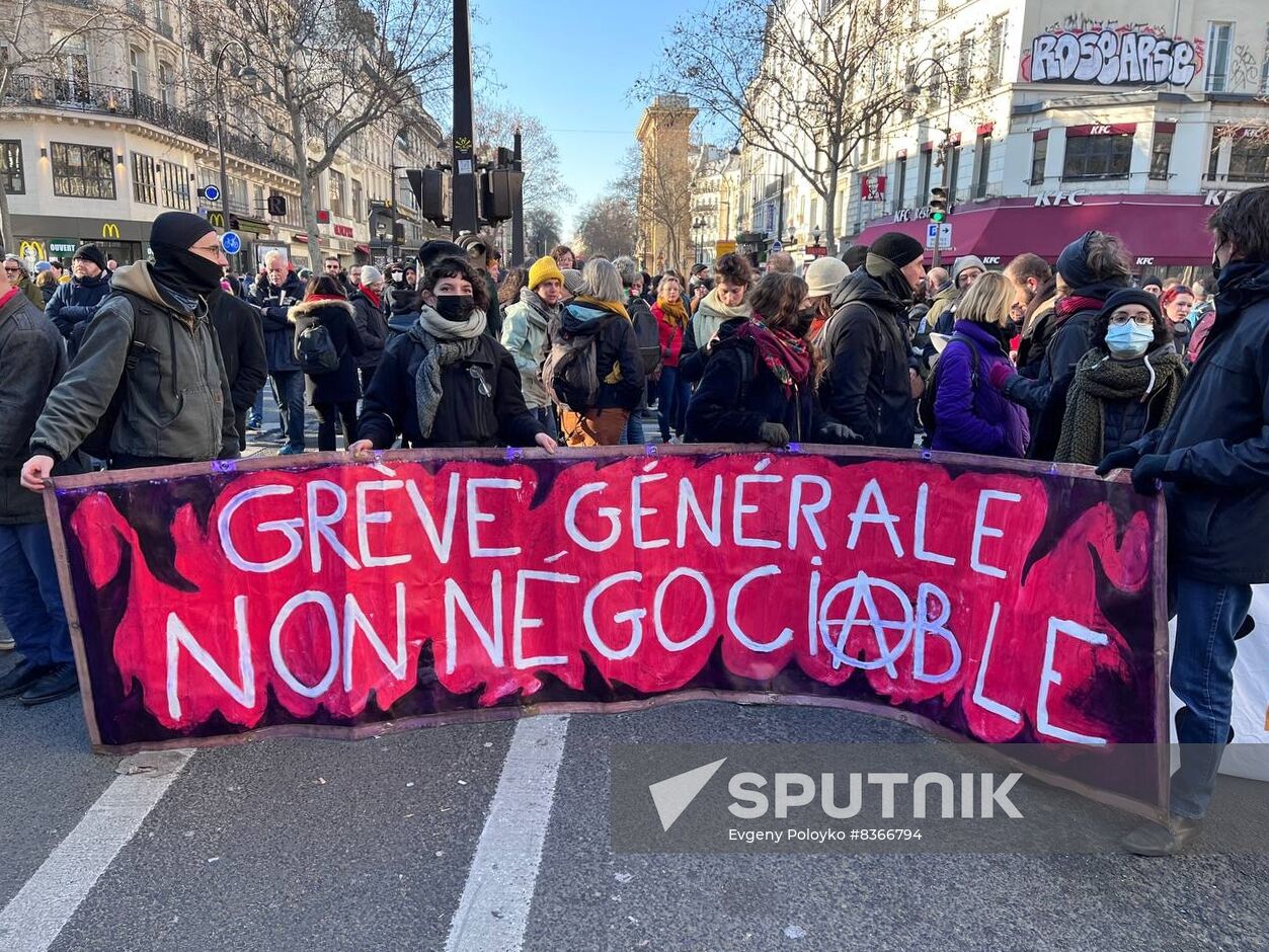 France Pension Reform Protest