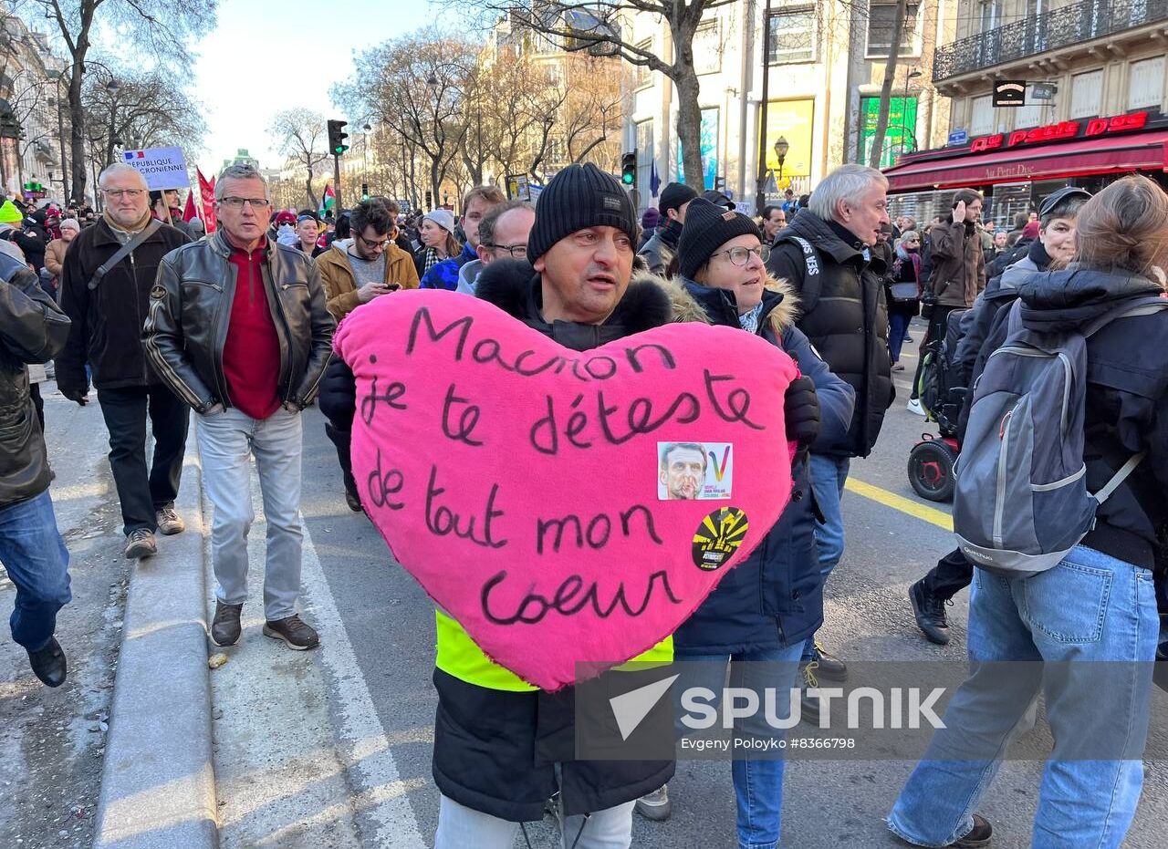 France Pension Reform Protest