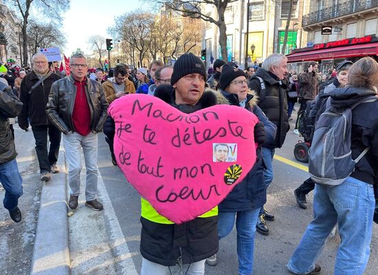 France Pension Reform Protest