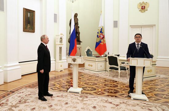 Russia Putin Young Scientists Prizes