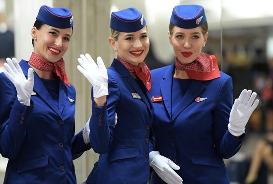 Russia Putin Domestic Civil Aviation Anniversary