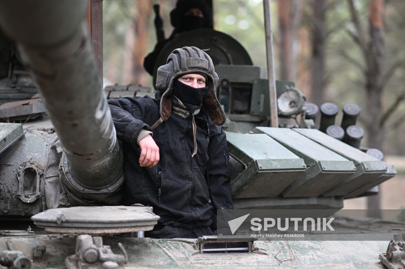 Russia Ukraine Military Operation Tank Unit