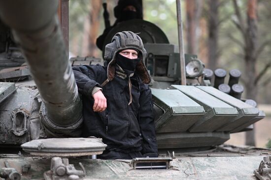 Russia Ukraine Military Operation Tank Unit
