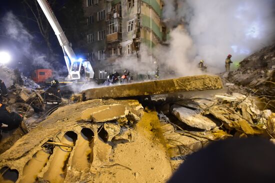 Russia Gas Explosion Aftermath