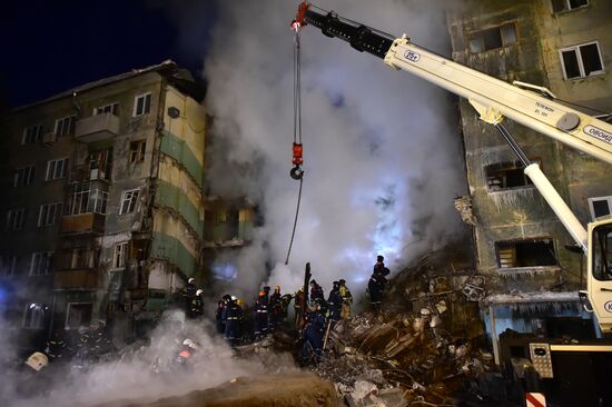 Russia Gas Explosion Aftermath