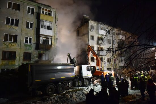 Russia Gas Explosion Aftermath