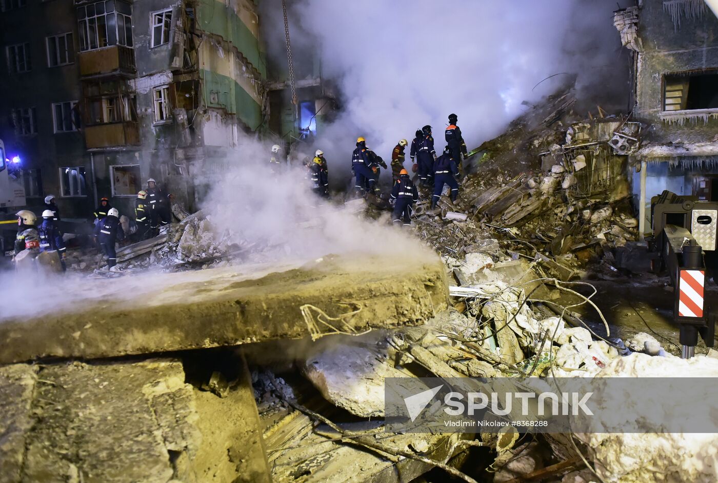 Russia Gas Explosion Aftermath