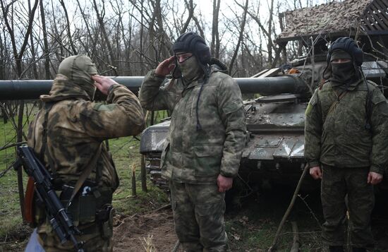 Russia Ukraine Military Operation Tank Unit
