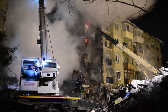 Russia Gas Explosion Aftermath