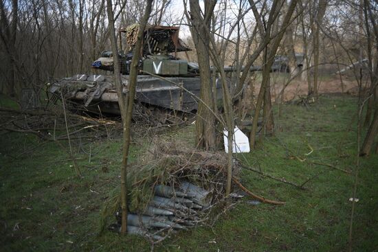 Russia Ukraine Military Operation Tank Unit
