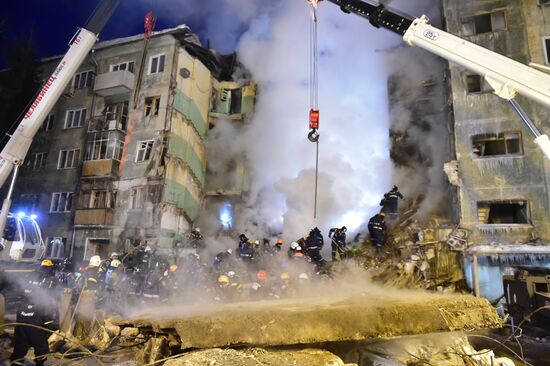 Russia Gas Explosion Aftermath