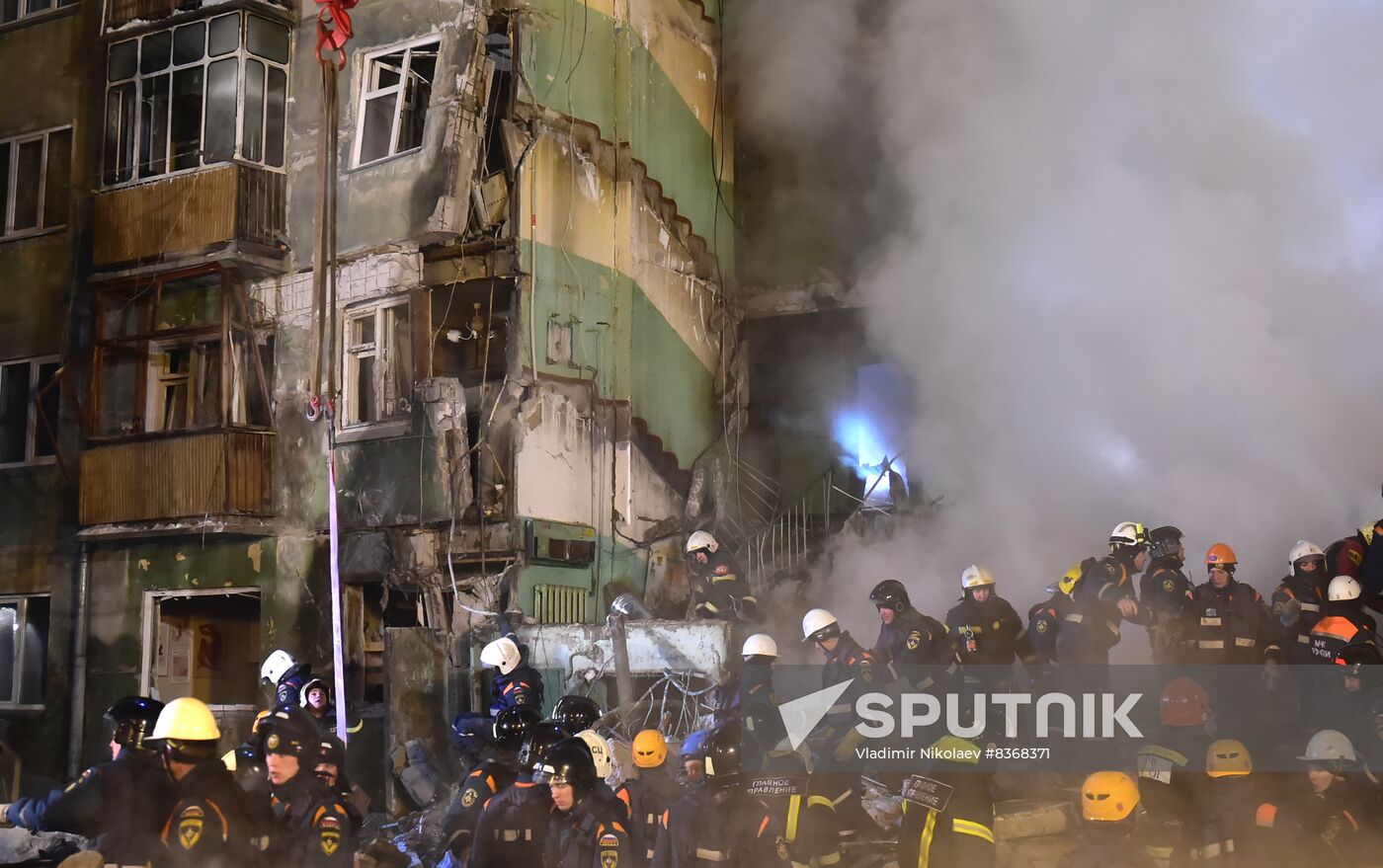 Russia Gas Explosion Aftermath