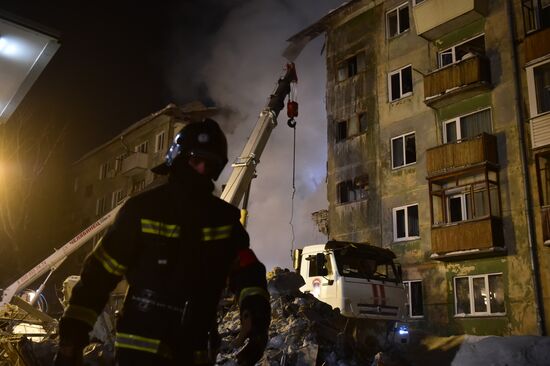 Russia Gas Explosion Aftermath