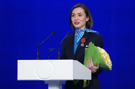 Russia Putin Domestic Civil Aviation Anniversary
