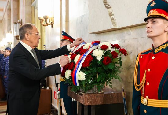 Russia Lavrov Diplomats Commemoration