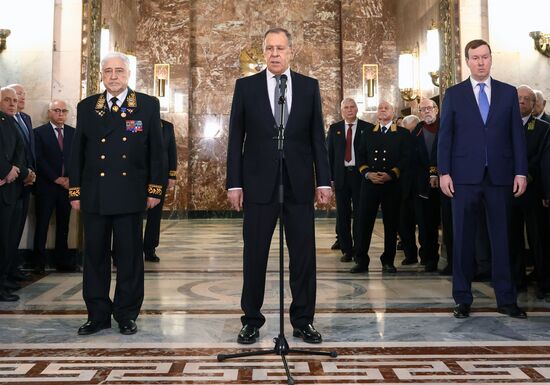 Russia Lavrov Diplomats Commemoration