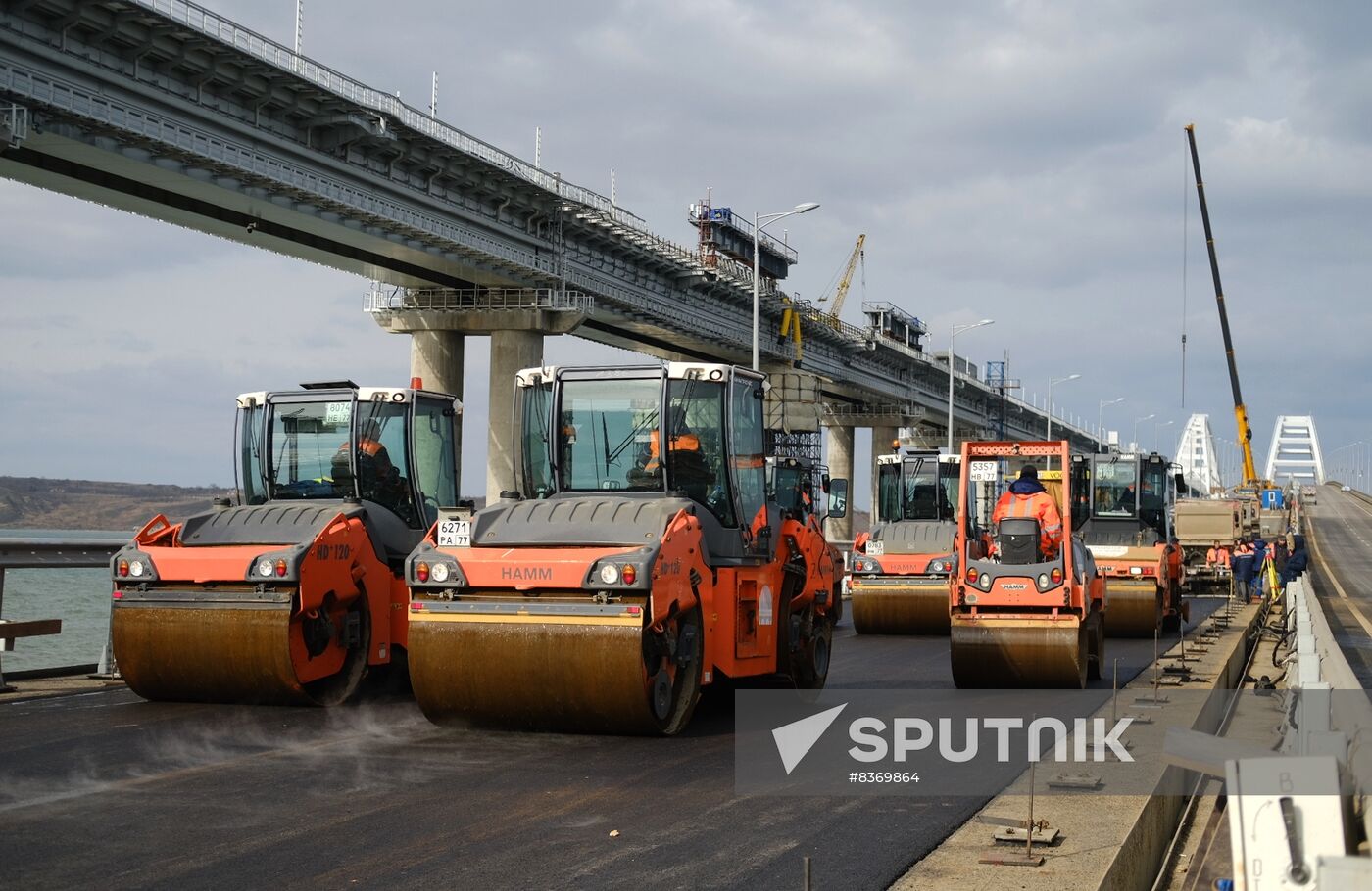Russia Crimean Bridge Accident Restoration