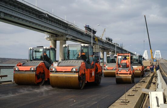 Russia Crimean Bridge Accident Restoration