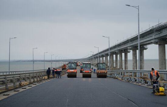 Russia Crimean Bridge Accident Restoration