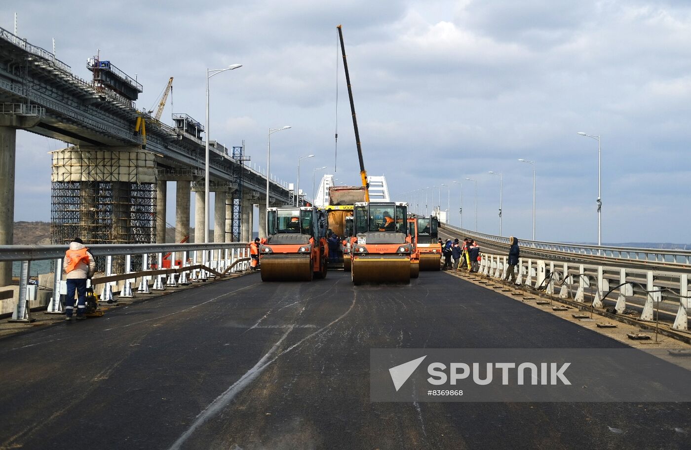 Russia Crimean Bridge Accident Restoration