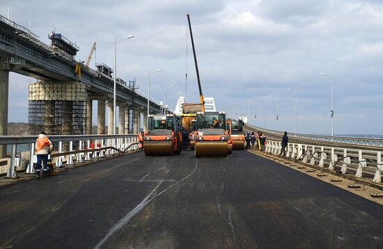 Russia Crimean Bridge Accident Restoration