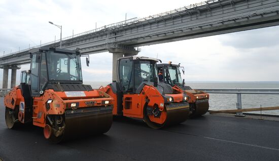 Russia Crimean Bridge Accident Restoration