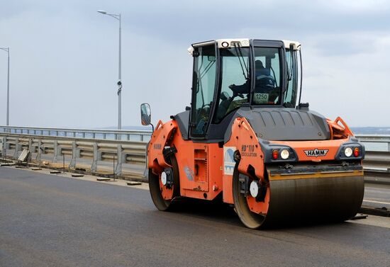 Russia Crimean Bridge Accident Restoration