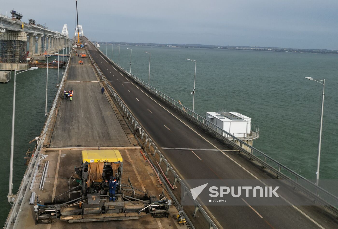 Russia Crimean Bridge Accident Restoration