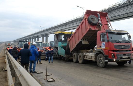Russia Crimean Bridge Accident Restoration