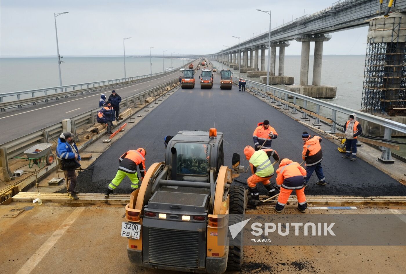 Russia Crimean Bridge Accident Restoration