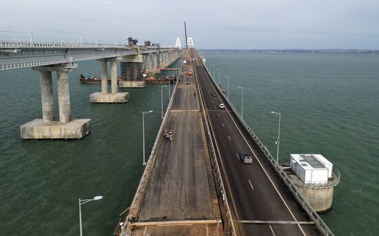 Russia Crimean Bridge Accident Restoration