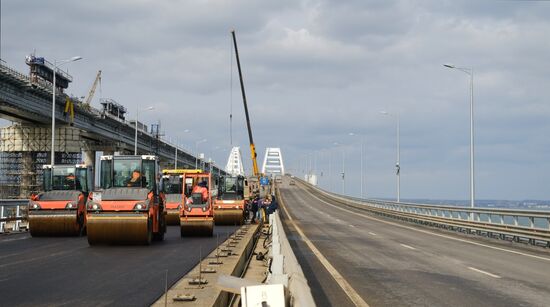 Russia Crimean Bridge Accident Restoration