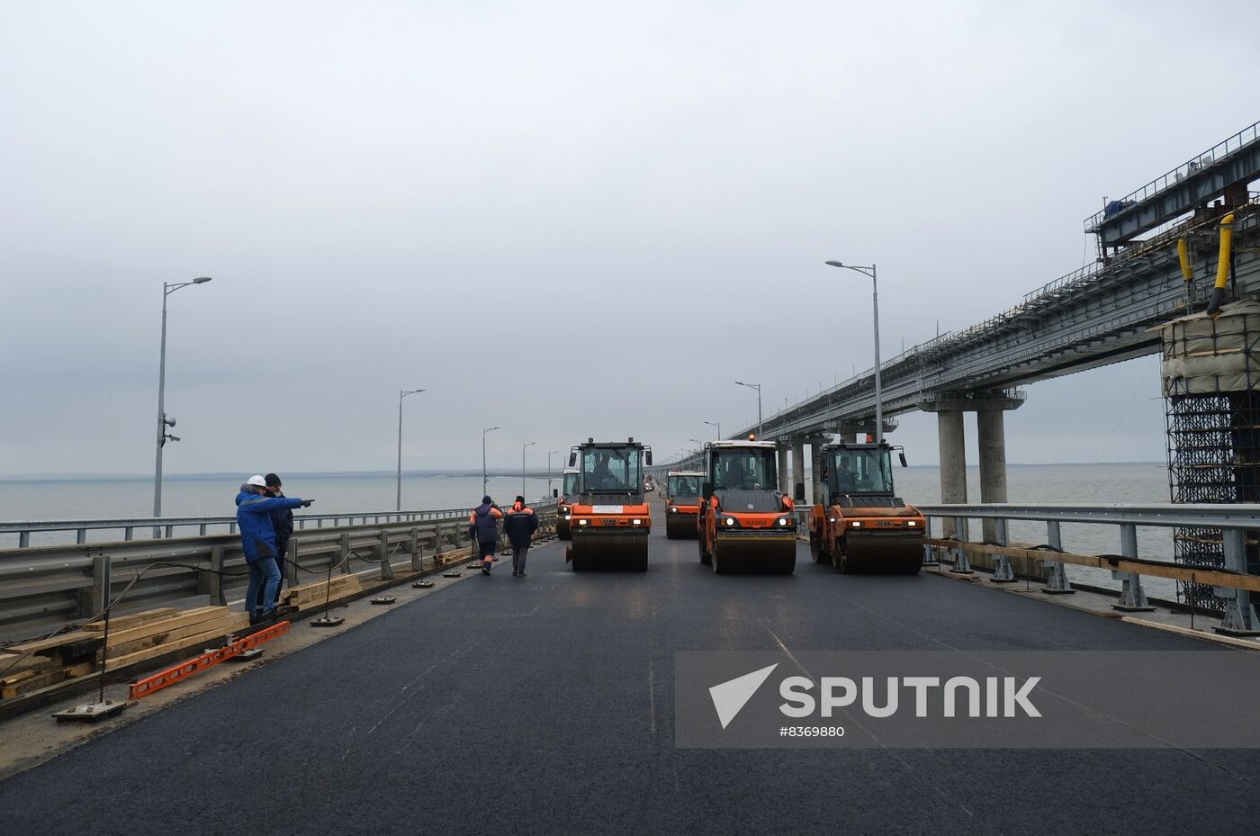Russia Crimean Bridge Accident Restoration