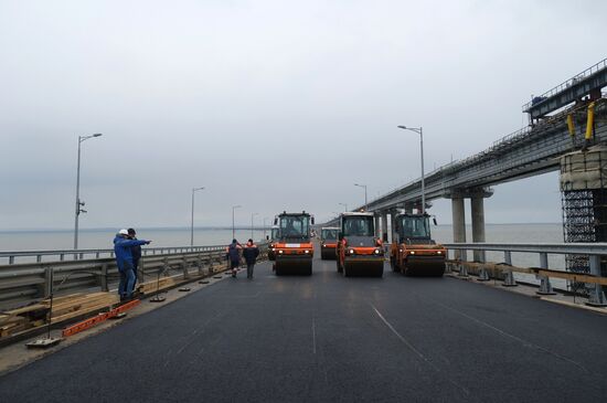 Russia Crimean Bridge Accident Restoration