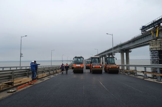 Russia Crimean Bridge Accident Restoration