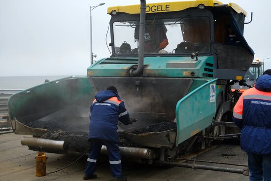 Russia Crimean Bridge Accident Restoration