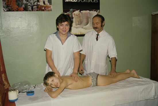 Physical therapist Alexander Sukhanov
