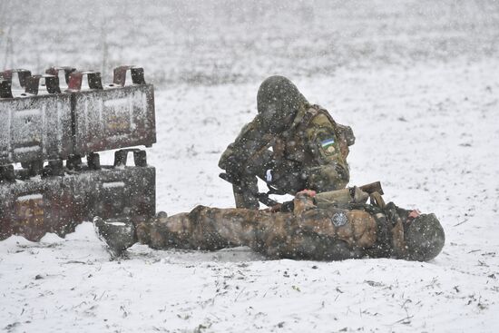 Russia Ukraine Military Operation Reservists Training