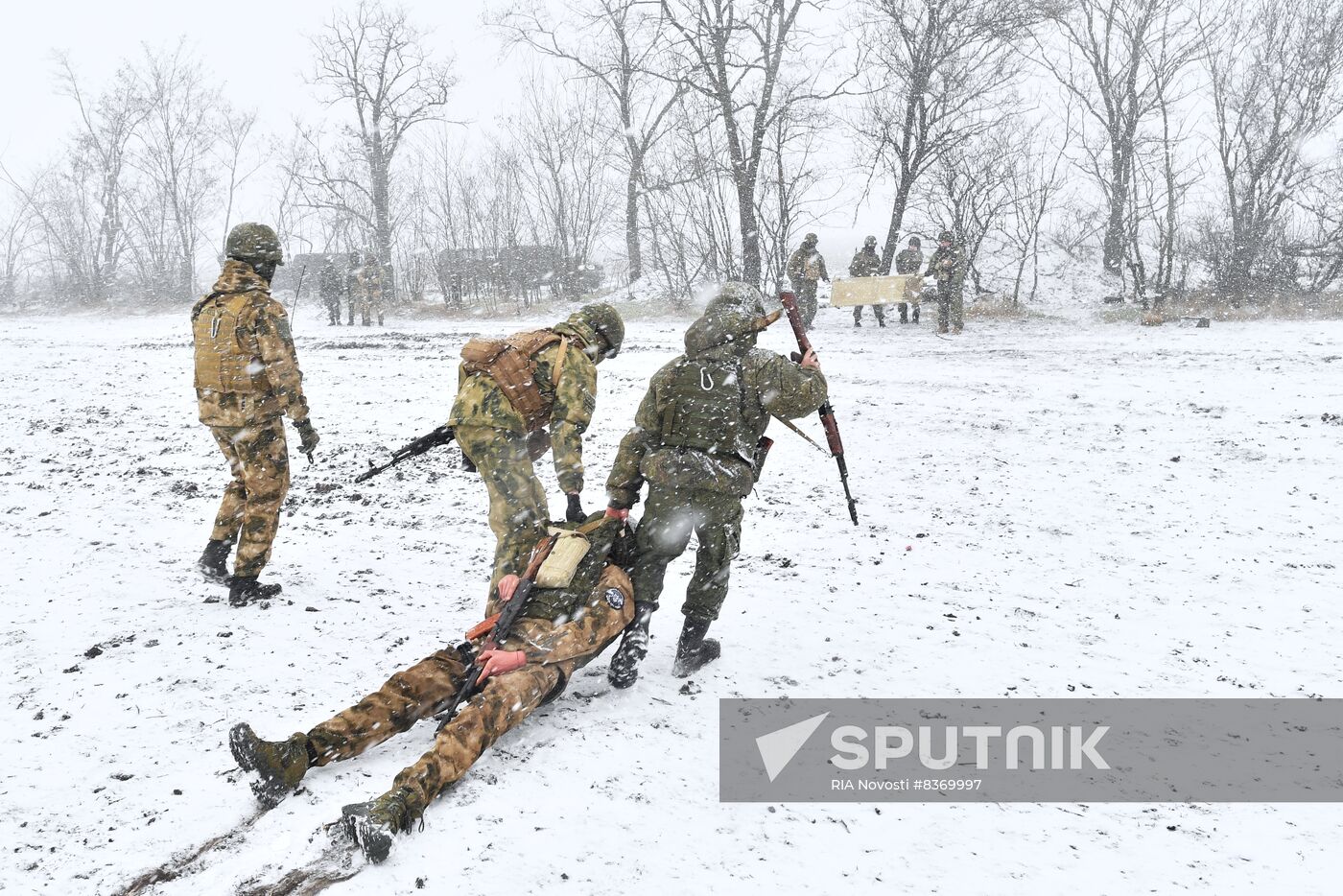 Russia Ukraine Military Operation Reservists Training