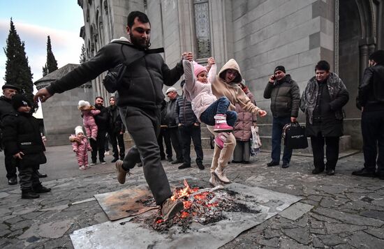 Russia Armenia Trndez Celebration