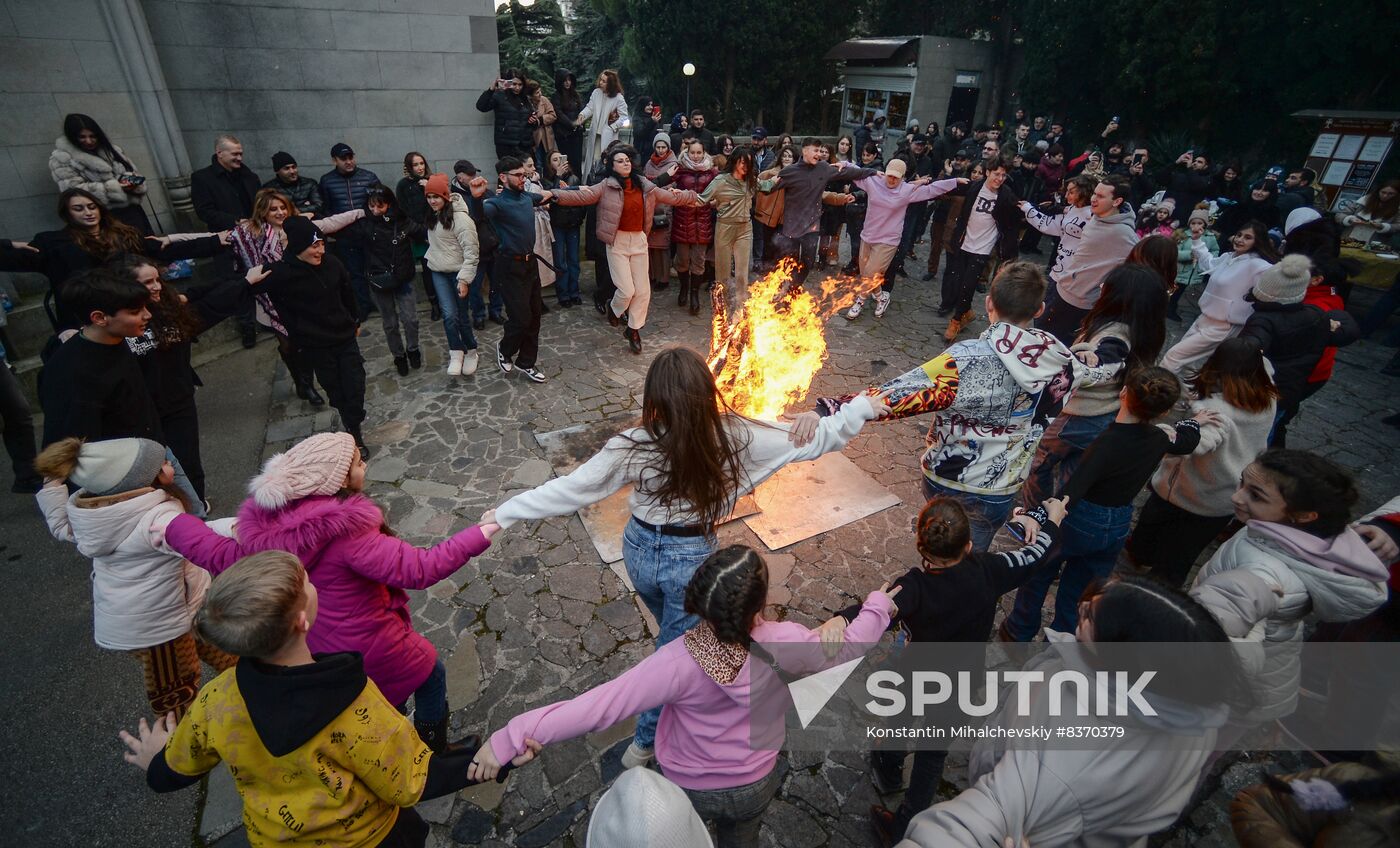 Russia Armenia Trndez Celebration