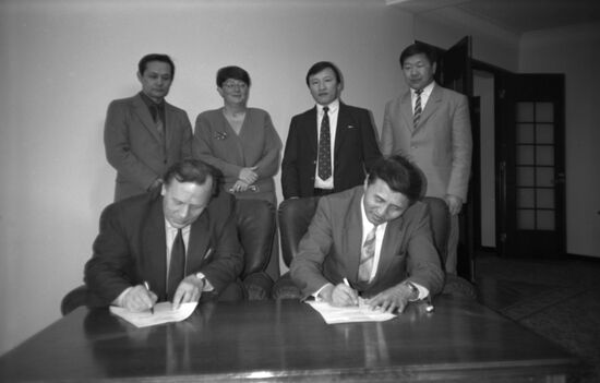 Cooperation between association Technikimport Moscow and Kazakhstan