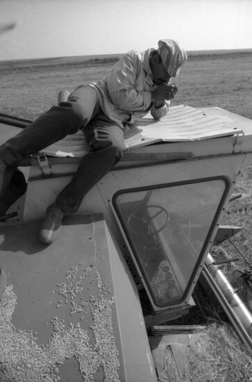 Harvesting in Pallas District, Volgograd Region