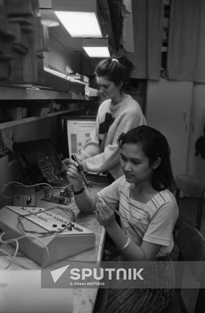 Students from Cambodia studying at Kharkov Polytechnic Institute